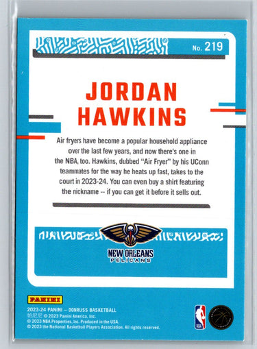2023-24 Donruss #219 Jordan Hawkins Green Laser Holo P53