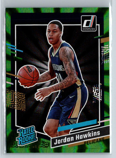 2023-24 Donruss #219 Jordan Hawkins Green Laser Holo P53
