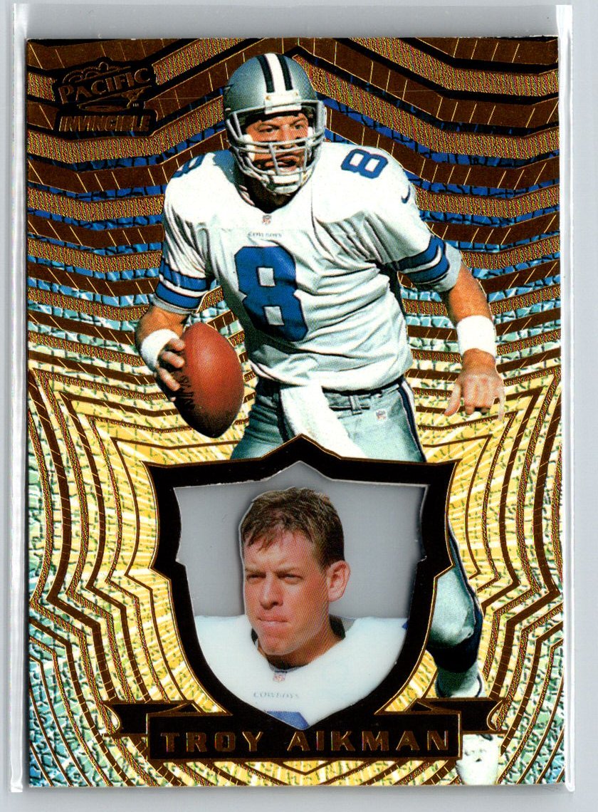 1997 Pacific Invincible #36 Troy Aikman P55