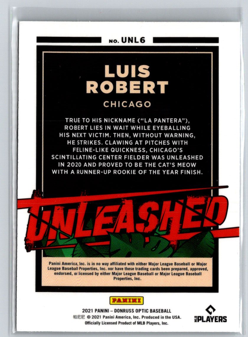 2021 Donruss Optic #UNL6 Luis Robert Unleashed P55