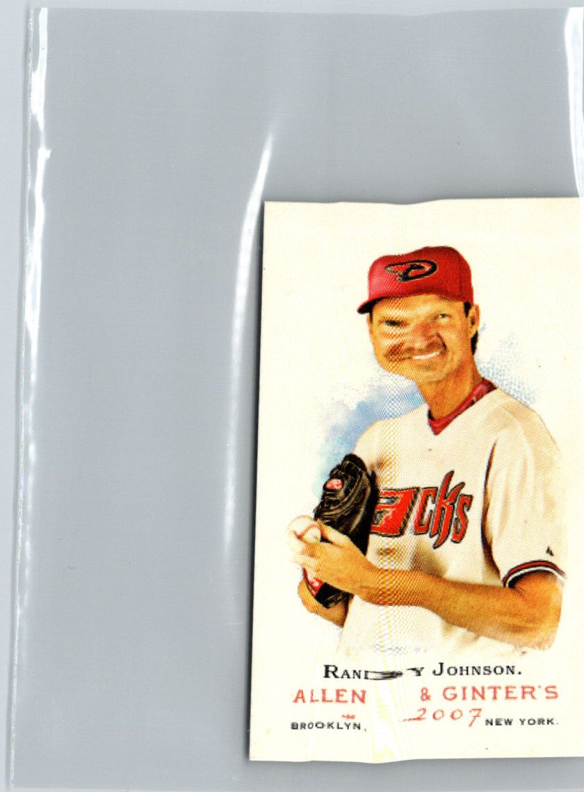 2007 Topps Allen & Ginter #209 Randy Johnson Mini A & G Back P56