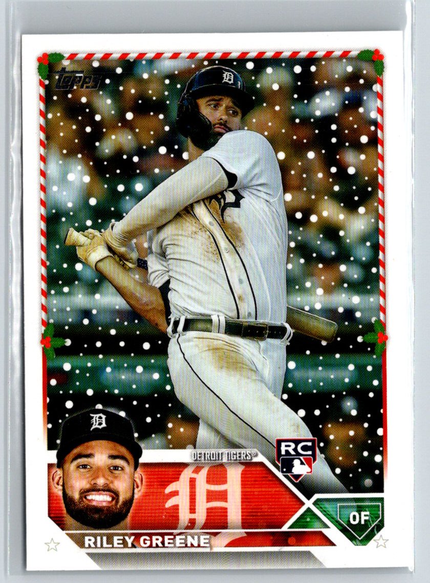 2023 Topps Holiday #H70 Riley Greene P56