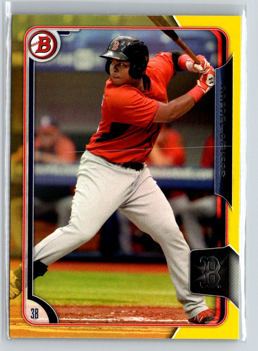 2015 Bowman #BP34 Rafael Devers Prospects Yellow P57