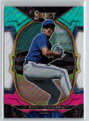 2023 Panini Select #83 Ricky Tiedemann Teal/White/Pink Prizm #/49 P58