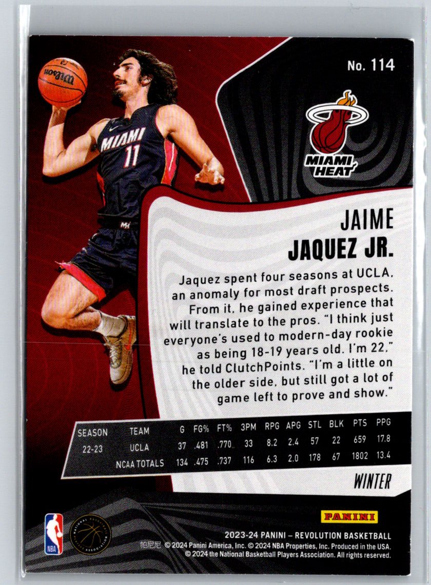 2023-24 Panini Revolution #114 Jaime Jaquez Jr. P58