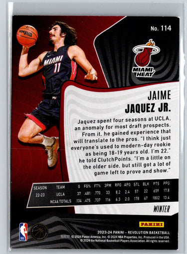 2023-24 Panini Revolution #114 Jaime Jaquez Jr. P58