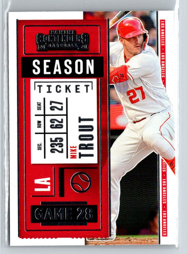 2020 Panini Contenders #94 Mike Trout P58