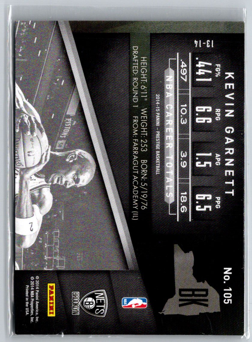 2014-15 Panini Prestige Premium #105 Kevin Garnett Bonus Shots Red #/199 P60