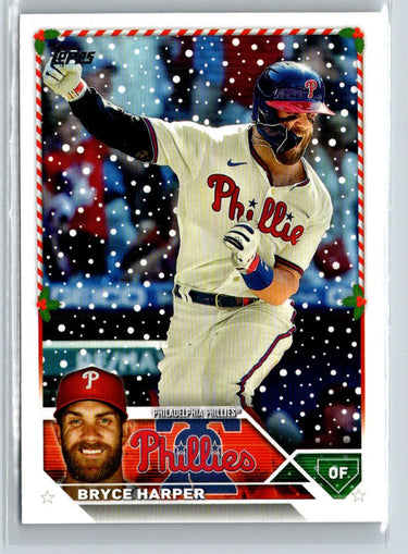 2023 Topps Holiday #H84b Bryce Harper P60