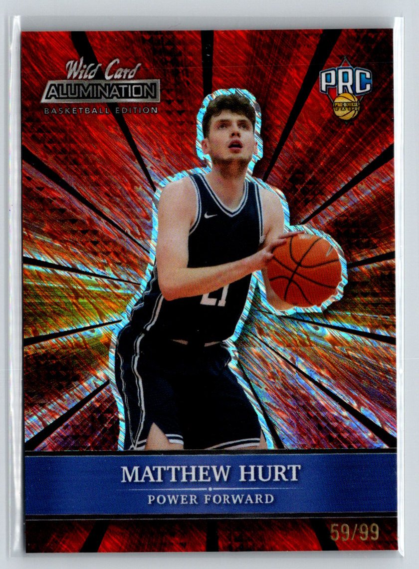 2021-22 Wild Card Alumination Matthew Hurt Holo-Lux  #/99 P60