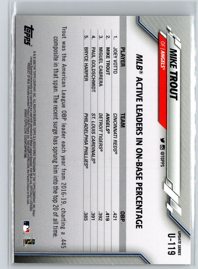 2020 Topps Update #U-119 Mike Trout P60