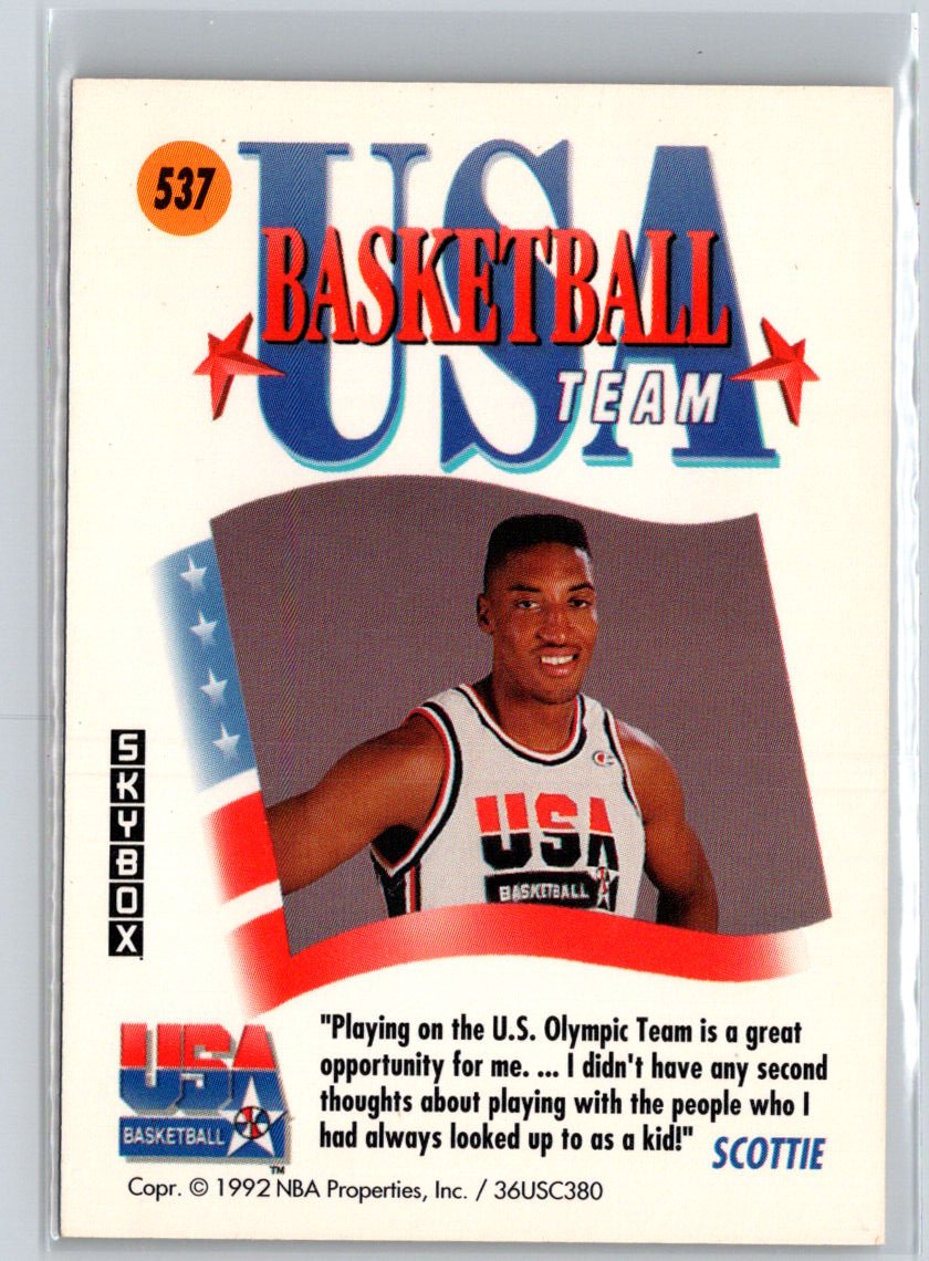 1991-92 SkyBox #537 Scottie Pippen P62