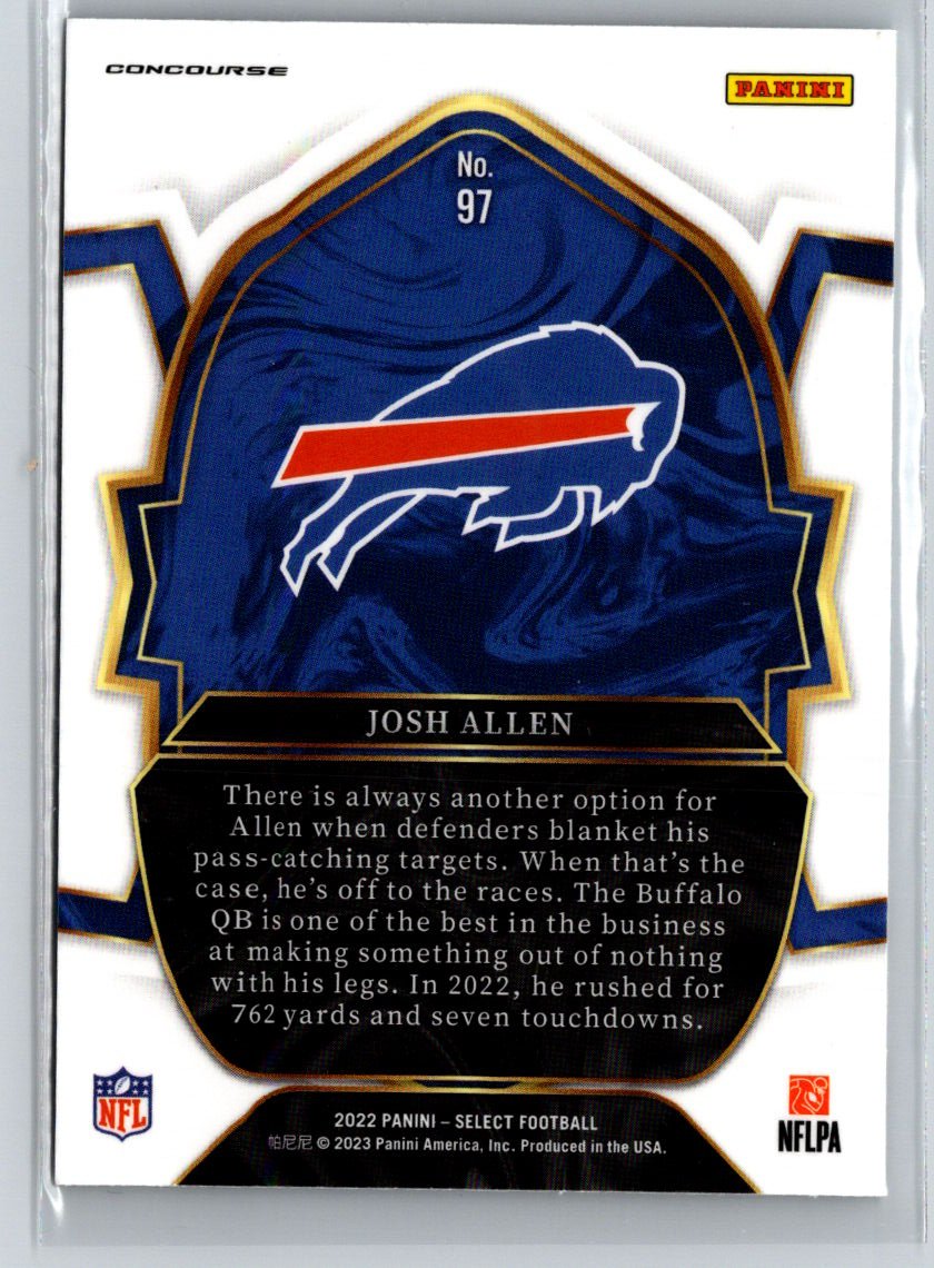 2022 Panini Select #97 Josh Allen P62