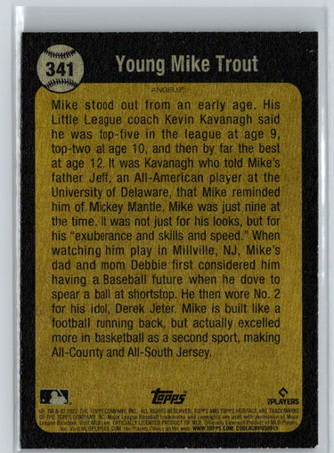 2022 Topps Heritage #341 Mike Trout P62