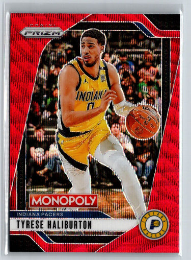 2024-25 Panini Prizm Monopoly #58 Tyrese Haliburton Red Prizms P63