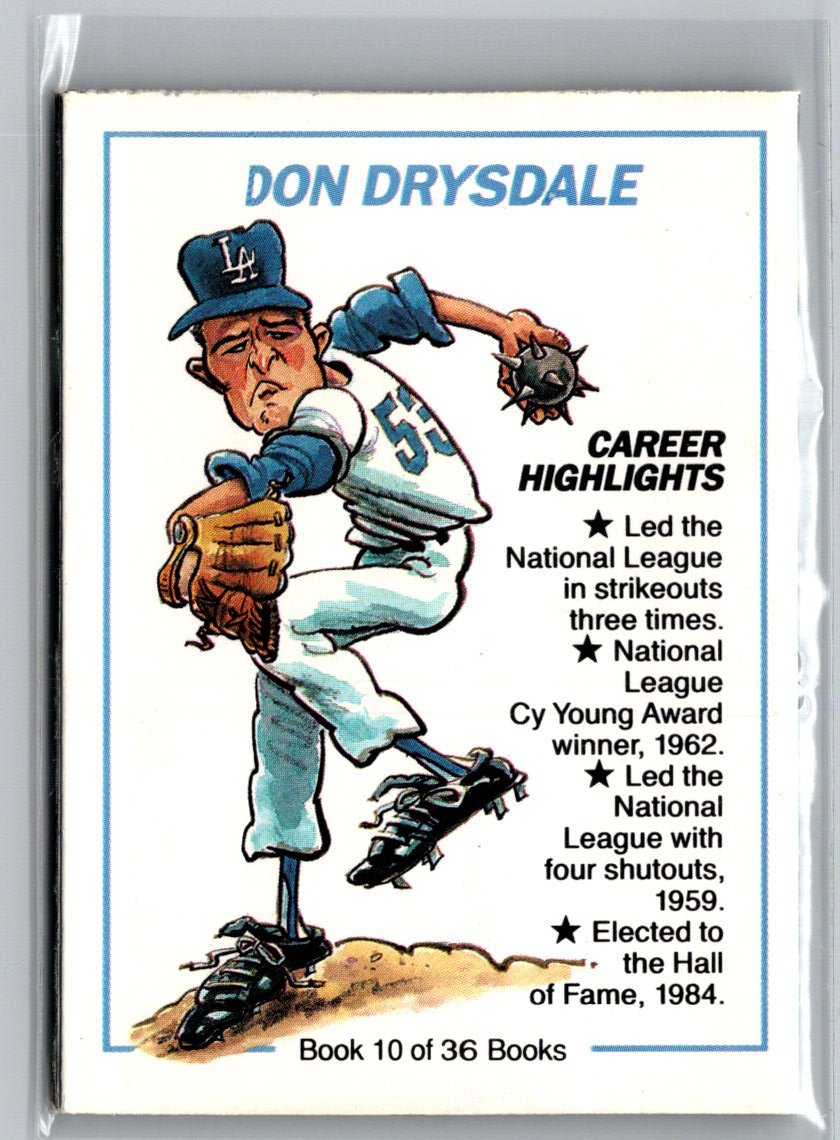 1991 Line Drive Collect-a-Books #10 Don Drysdale P63