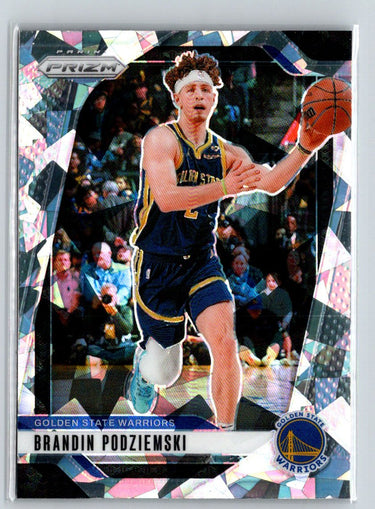 2024-25 Panini Prizm #81 Brandin Podziemski Prizms Ice P64