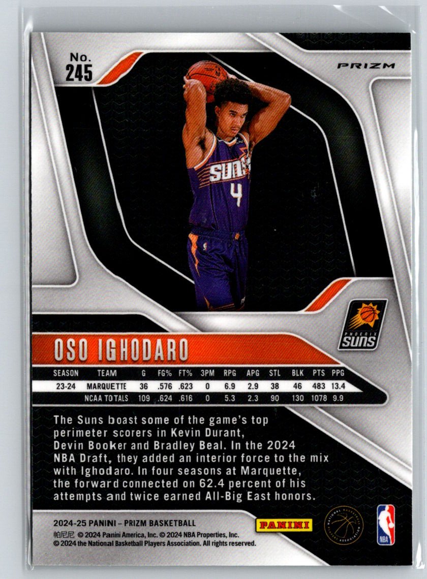 2024-25 Panini Prizm #245 Oso Ighodaro Prizms Green Wave P64