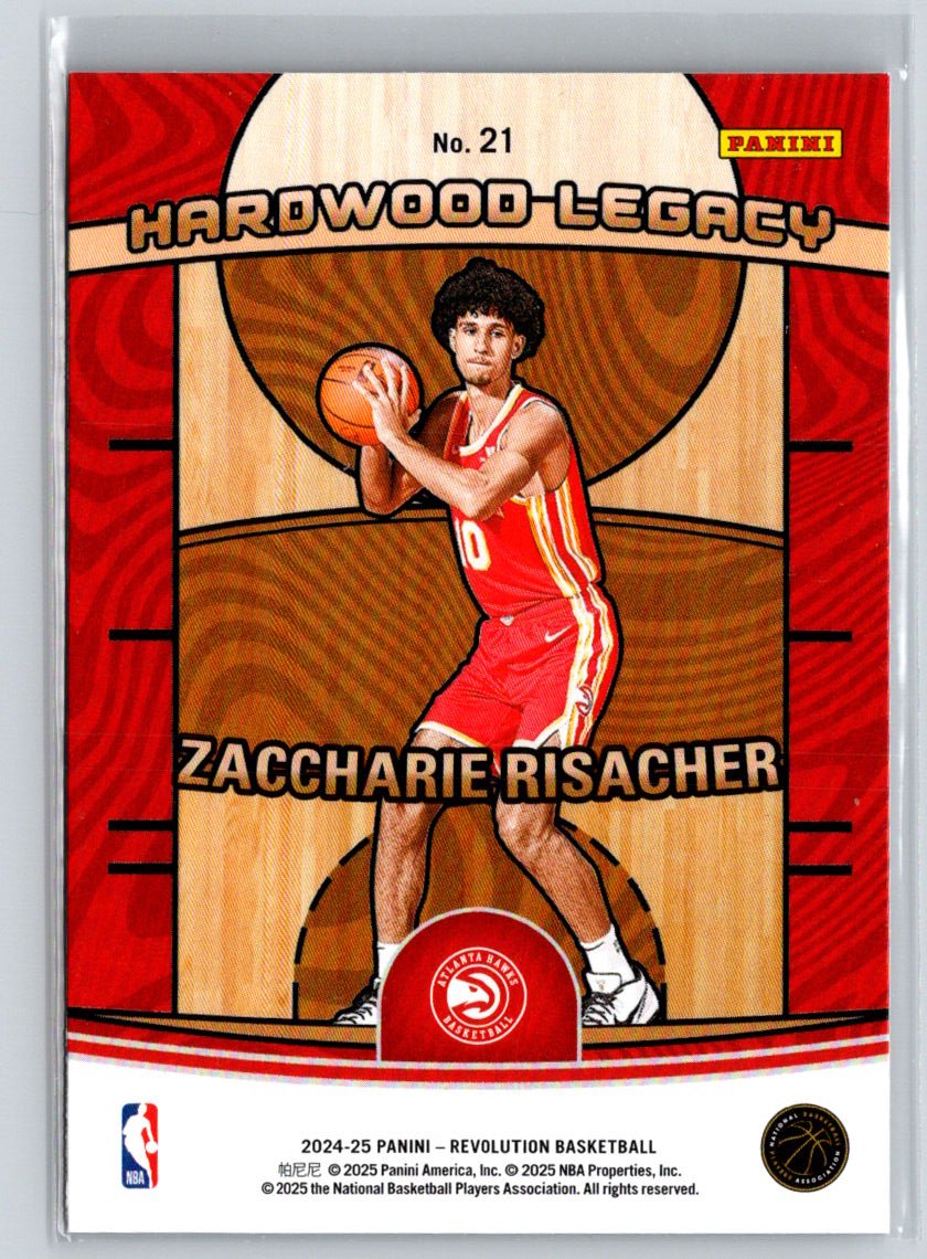 2024-25 Panini Select #21 Zaccharie Risacher Rookie Revolution P65