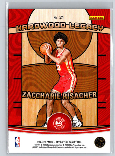 2024-25 Panini Select #21 Zaccharie Risacher Rookie Revolution P65