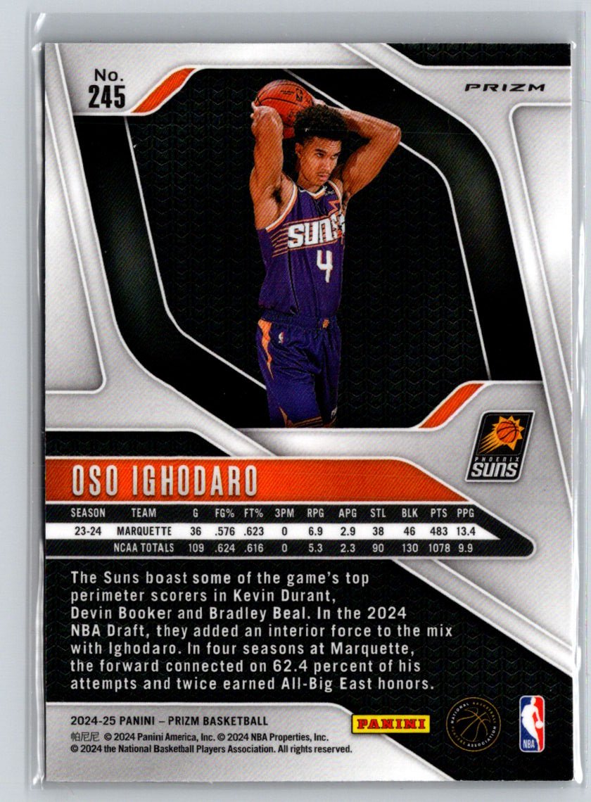 2024-25 Panini Prizm #245 Oso Ighodaro Prizms Red Ice P65