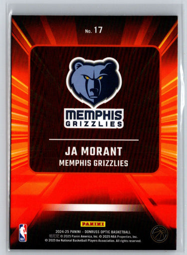 2024-25 Donruss Optic #17 Ja Morant Express Lane P65