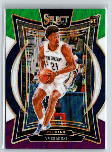 2024-25 Panini Select #88 Yves Missi Green White Purple Prizm P65