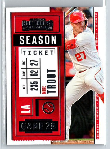 2020 Panini Contenders #94 Mike Trout P65