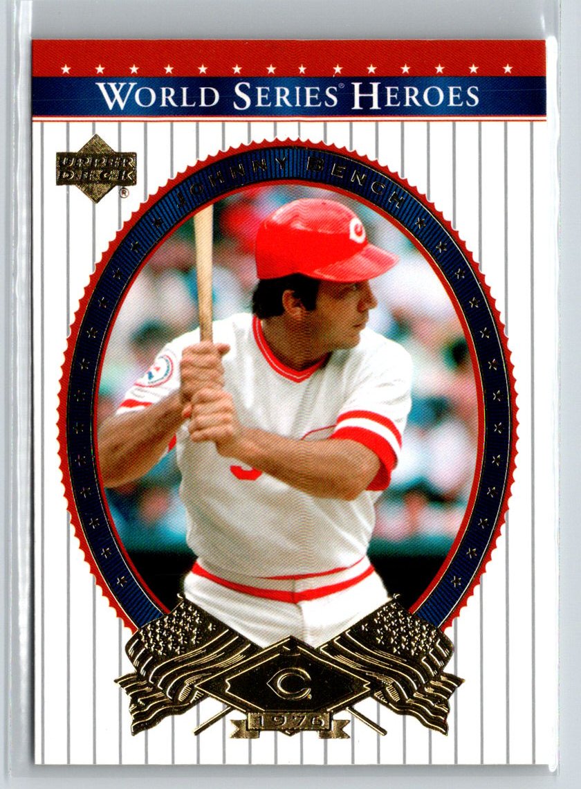 2002 Upper Deck World Series Heroes #67 Johnny Bench P66