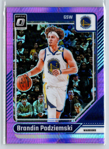 2024-25 Donruss Optic #36 Brandin Podziemski Hyper Pink P66