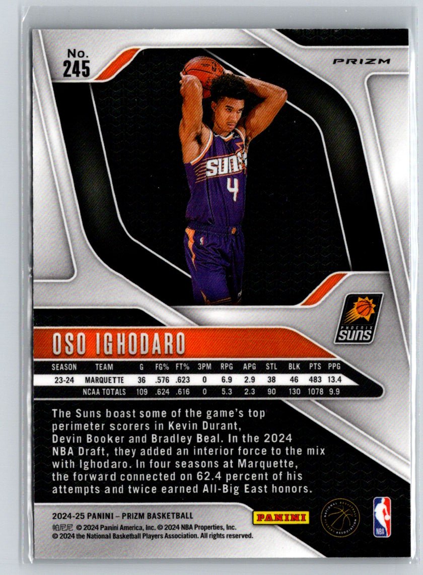 2024-25 Panini Prizm #245 Oso Ighodaro Prizms Silver P66