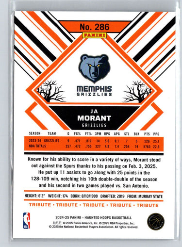 2024-25 Hoops Haunted Hoops #286 Ja Morant P66