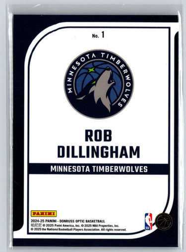 2024-25 Donruss Optic #1 Rob Dillingham Elite Dominators P66