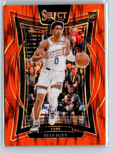 2024-25 Panini Select #100 Ryan Dunn Orange Tectonic Prizm P67