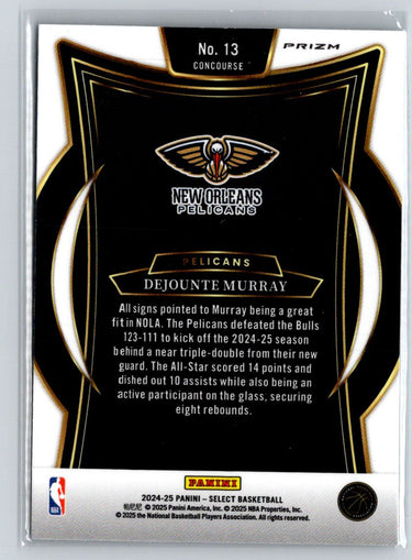 2024-25 Panini Select #13 Dejounte Murray Holo Prizm P67