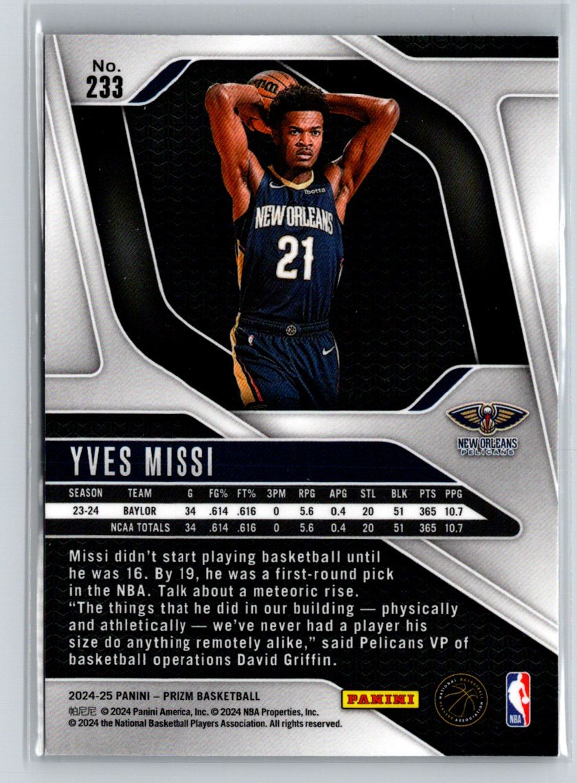 2024-25 Panini Prizm #233 Yves Missi P67
