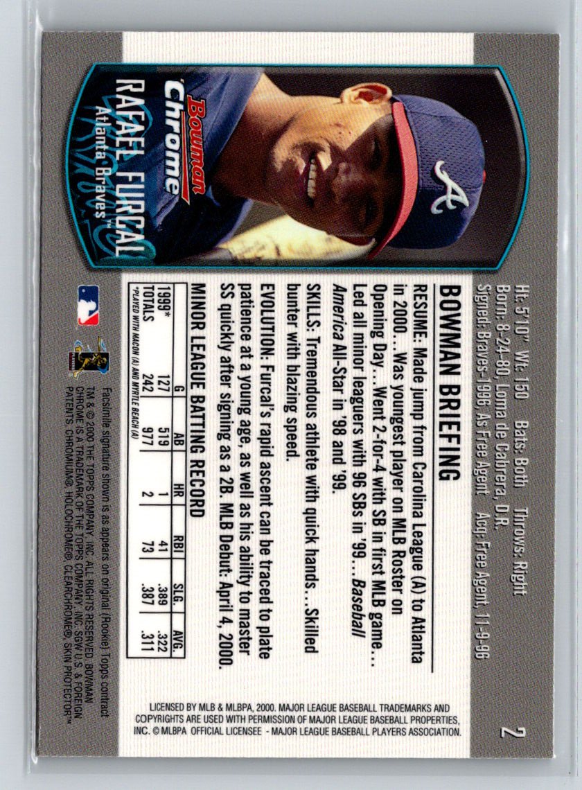 2000 Bowman Draft Picks & Prospects #2 Rafael Furcal P68