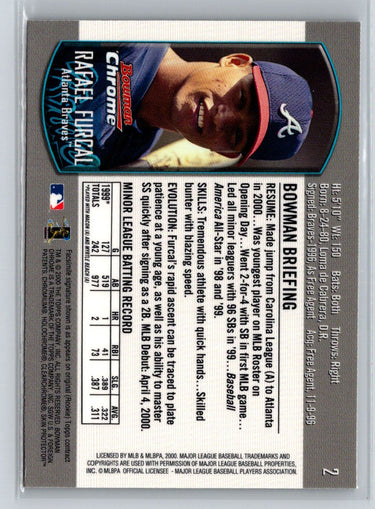 2000 Bowman Draft Picks & Prospects #2 Rafael Furcal P68