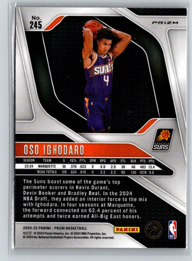 2024-25 Panini Prizm #245 Oso Ighodaro Prizms Red Ice P69