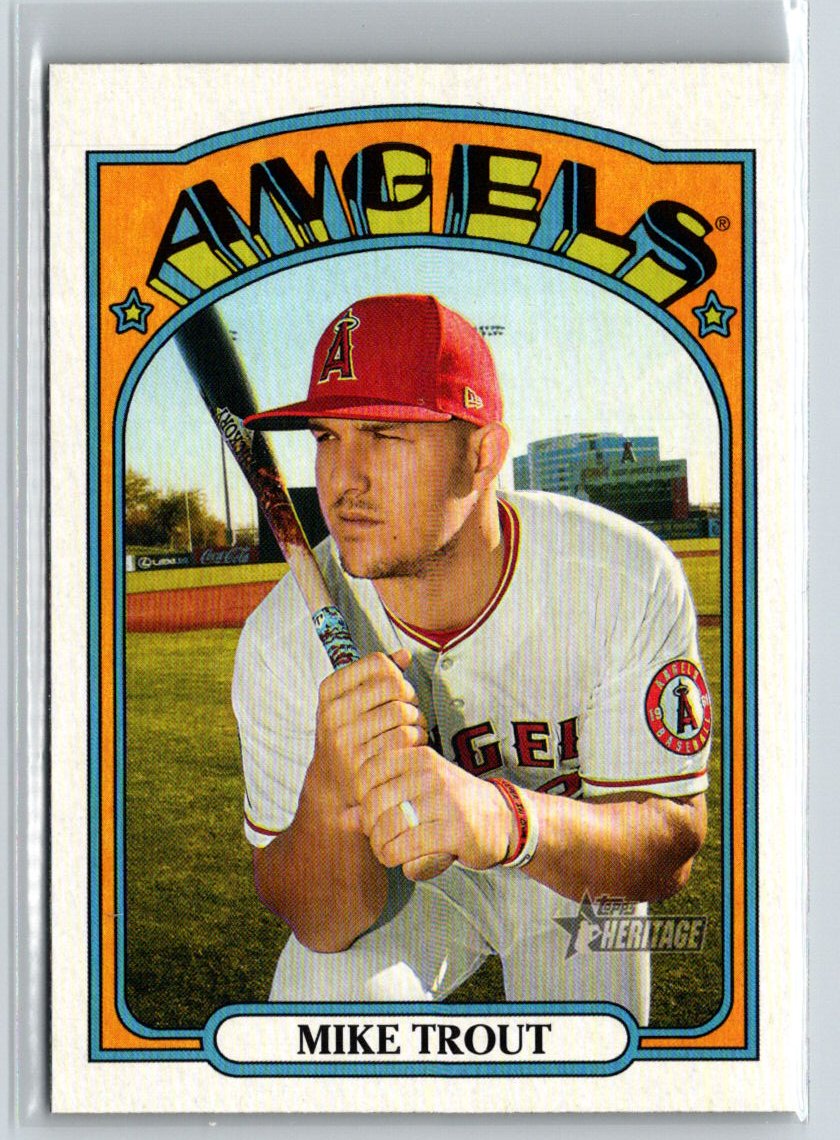 2021 Topps Heritage #169 Mike Trout P69