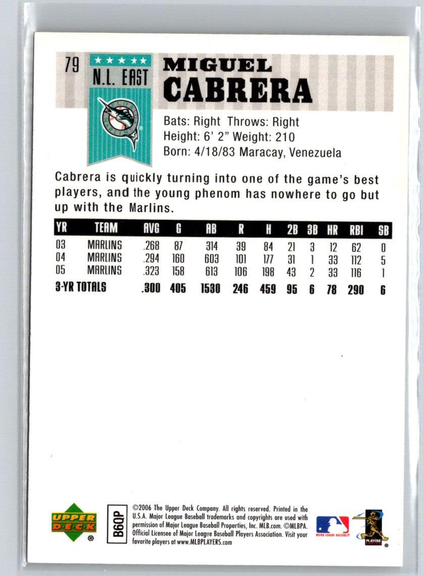 2006 Upper Deck First Pitch #79 Miguel Cabrera P70