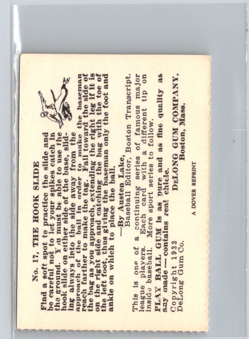 1977 Dover Publications Classic Baseball Cards Reprints #17 Pepper Martin P70