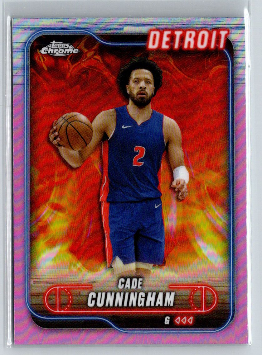 2024-25 Topps Chrome #18 Cade Cunningham Pink Refractor Q01