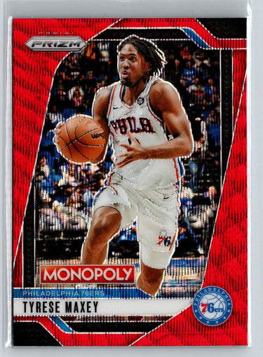2024-25 Panini Prizm Monopoly #2 Tyrese Maxey Red Prizms Q01