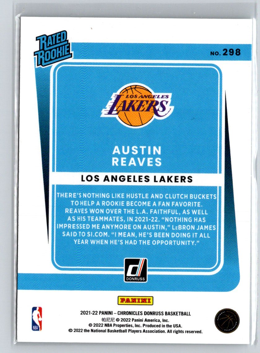 2021-22 Panini Chronicles #298 Austin Reaves Q01