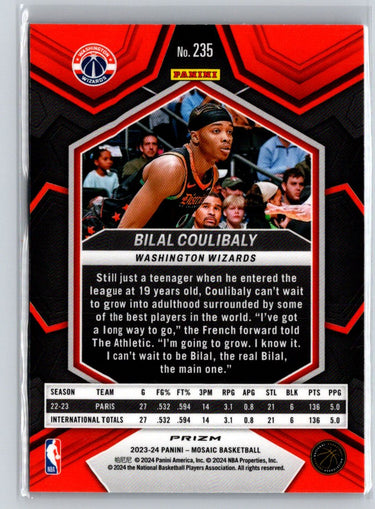 2023-24 Panini Mosaic #235 Bilal Coulibaly Reactive Blue Q01