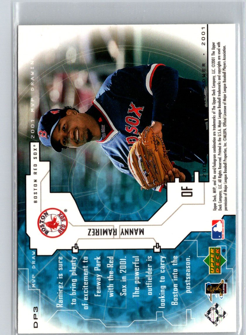 2001 Upper Deck MVP #DP3 Manny Ramirez Drawing Power Q02