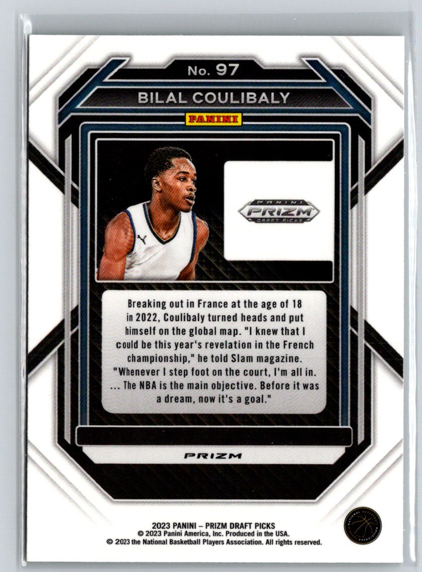 2023 Panini Prizm Draft Picks #97 Bilal Coulibaly Green Wave Q02