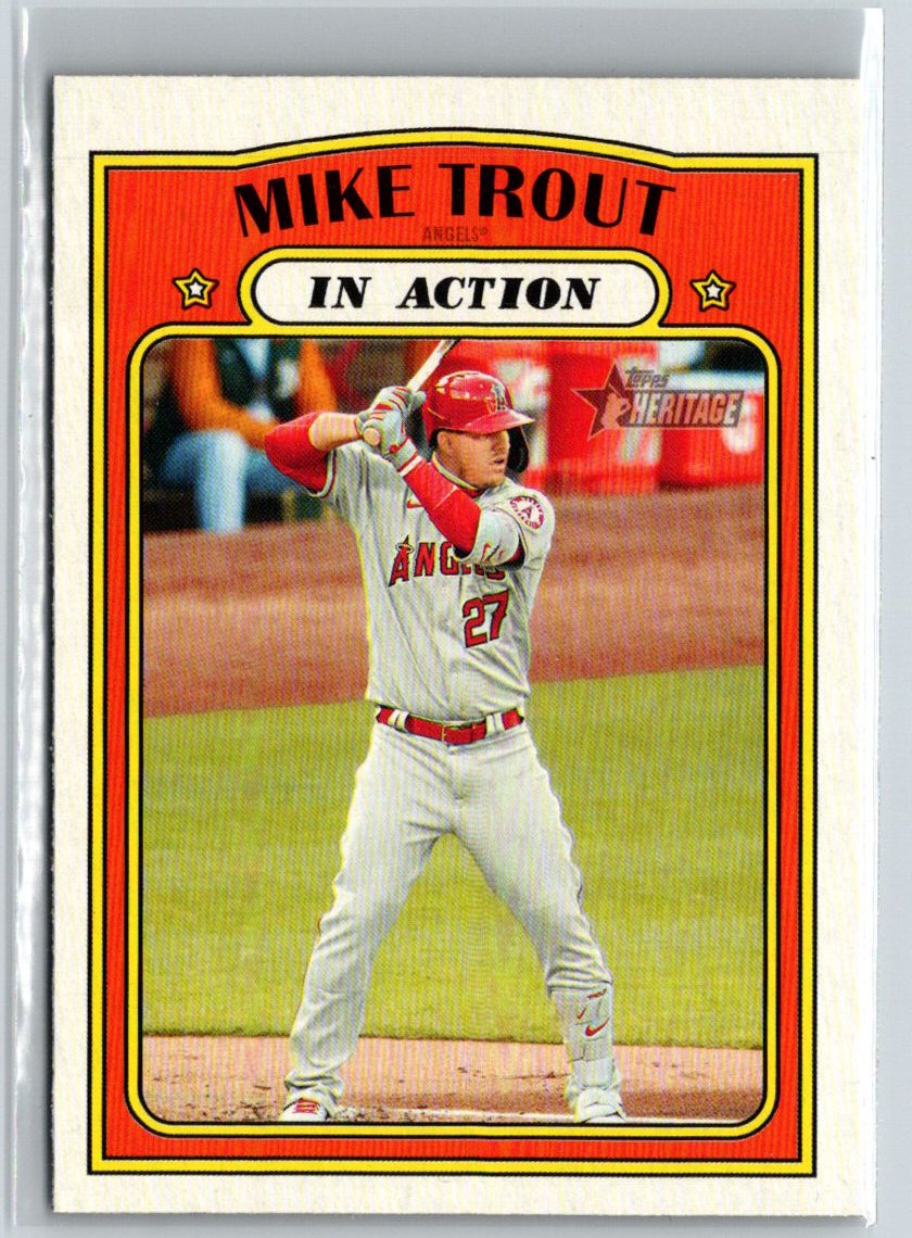 2021 Topps Heritage #170 Mike Trout Q02