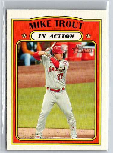 2021 Topps Heritage #170 Mike Trout Q02